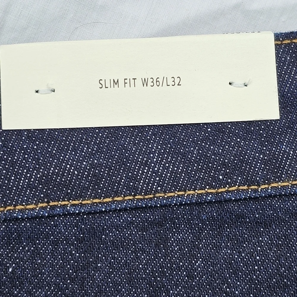 LACOSTEMen's Slim-Fit Stretch Solid Jeans dark wash color ML4 size W36×32L